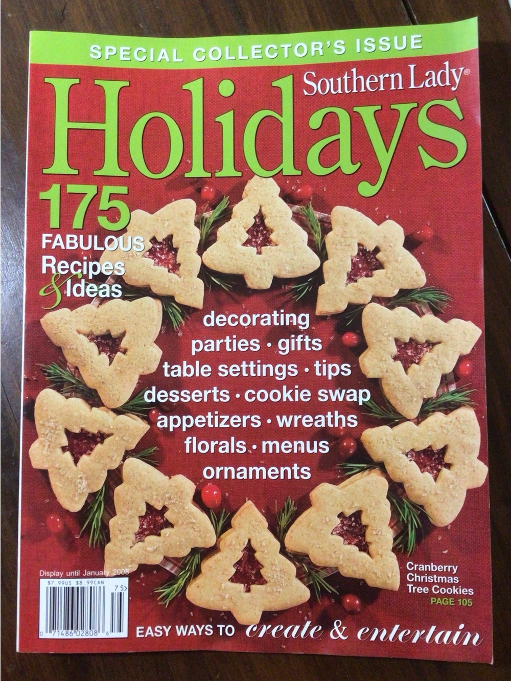 Southern Lady Holidays magazine Special Issue 2007 CHRISTMAS recipes ideas tips